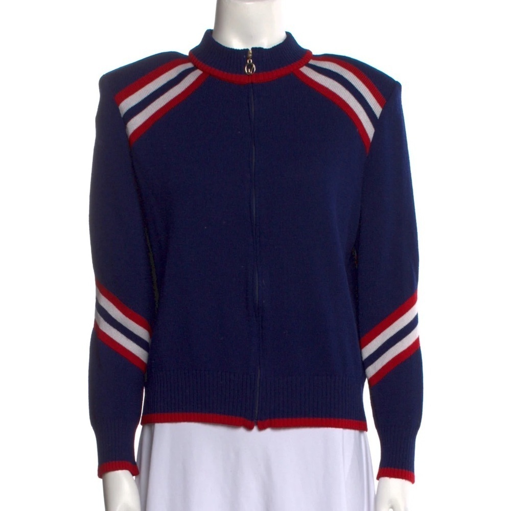 ST. JOHN Retro Wool Jacket Shoulder Pads (112)